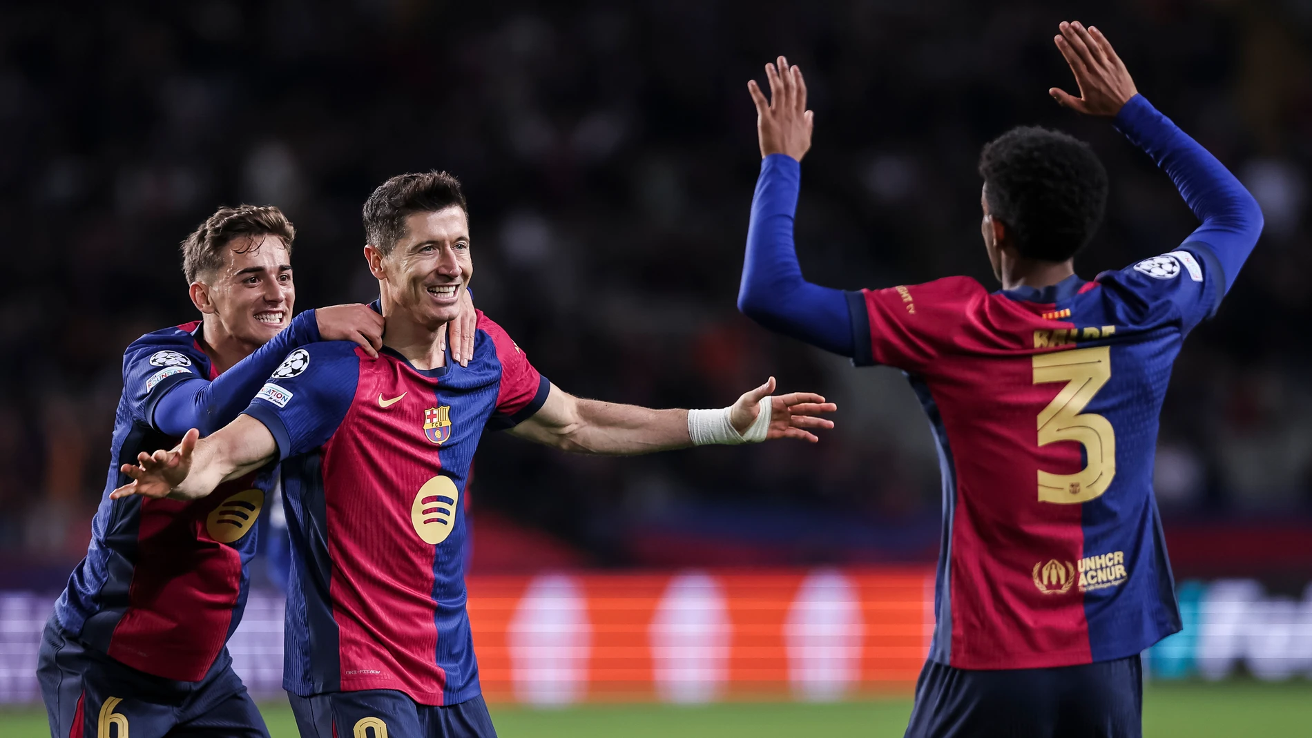 FC Barcelona celebrando un gol