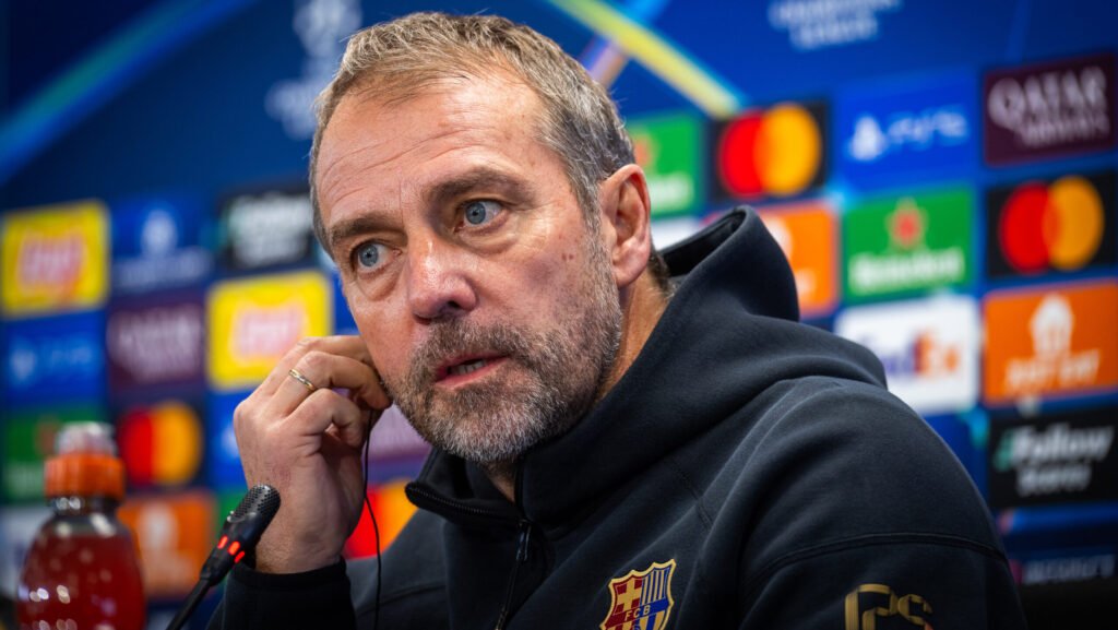 Hansi Flick en rueda de prensa previa al partido de Champions League jornada 8