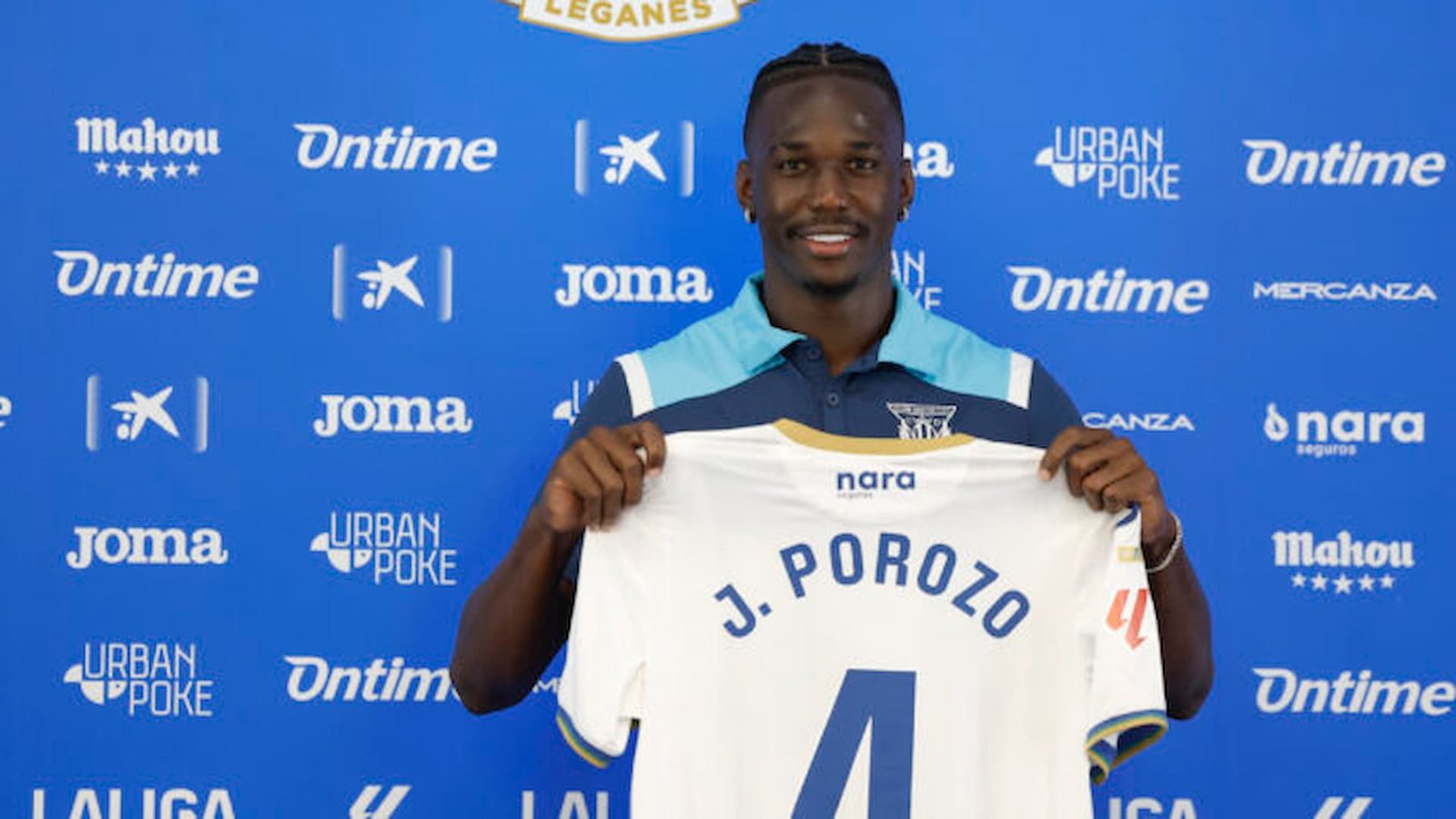 Jackson Porozo en su presentación con el CD Leganés