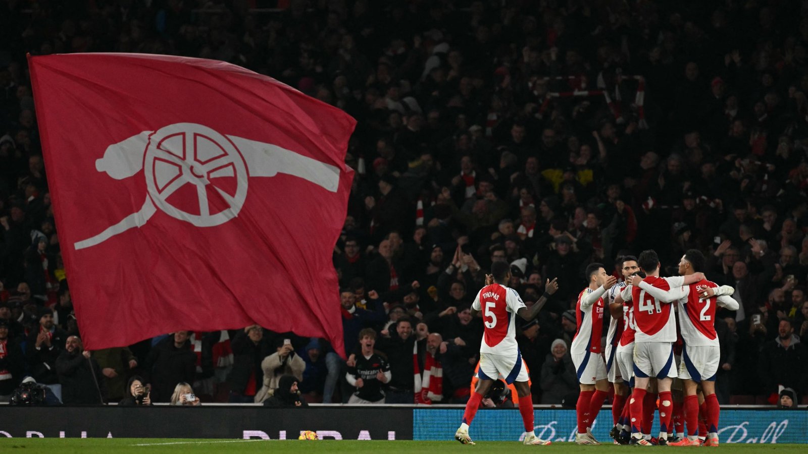El Arsenal celebra su victoria frente al Manchester City. Via X & @Premierleague