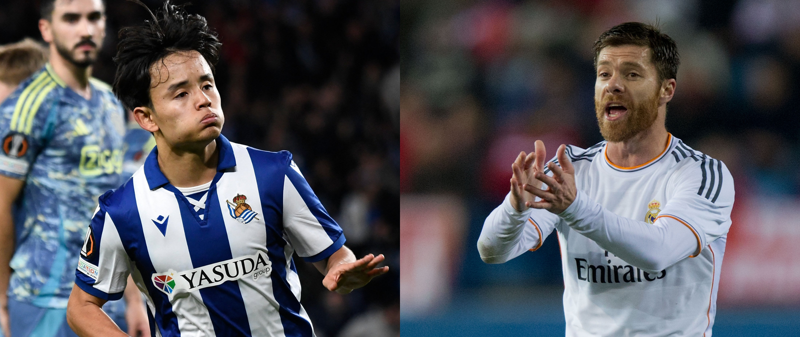Take Kubo y Xabi Alonso / Vía X/@UEFA @GOAL