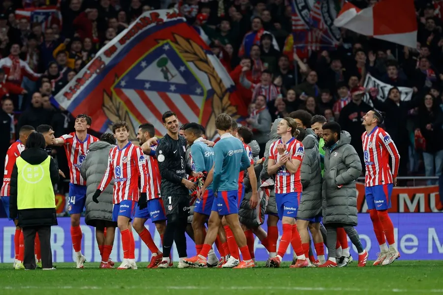 Jugadores celebrando el pase a las semifinales.