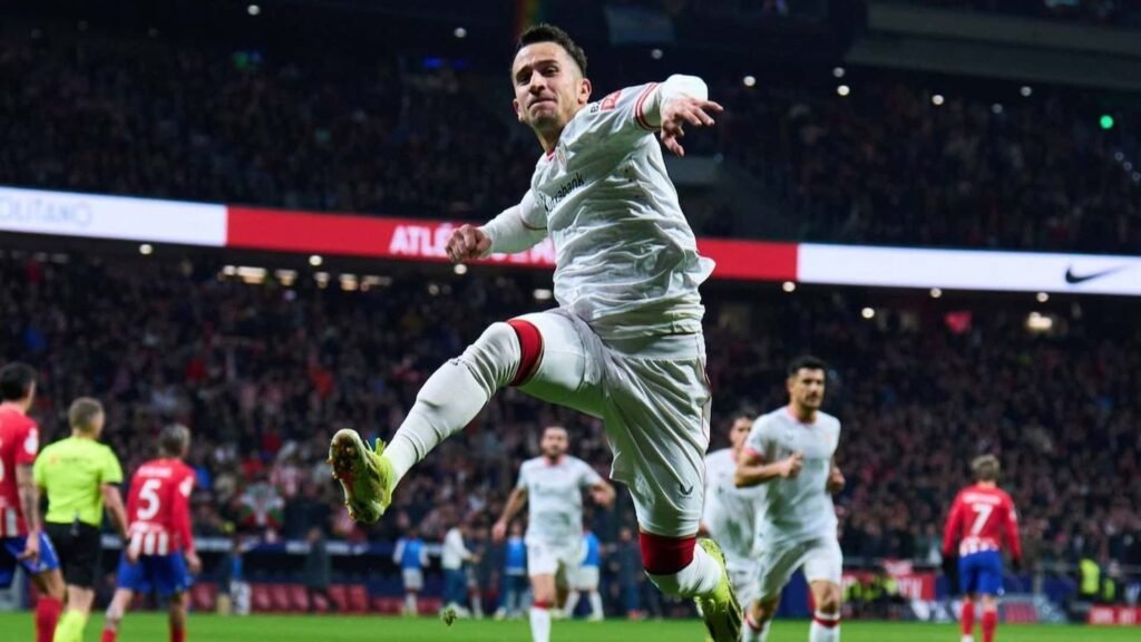 Berenguer celebra su gol frente al Atlético de Madrid