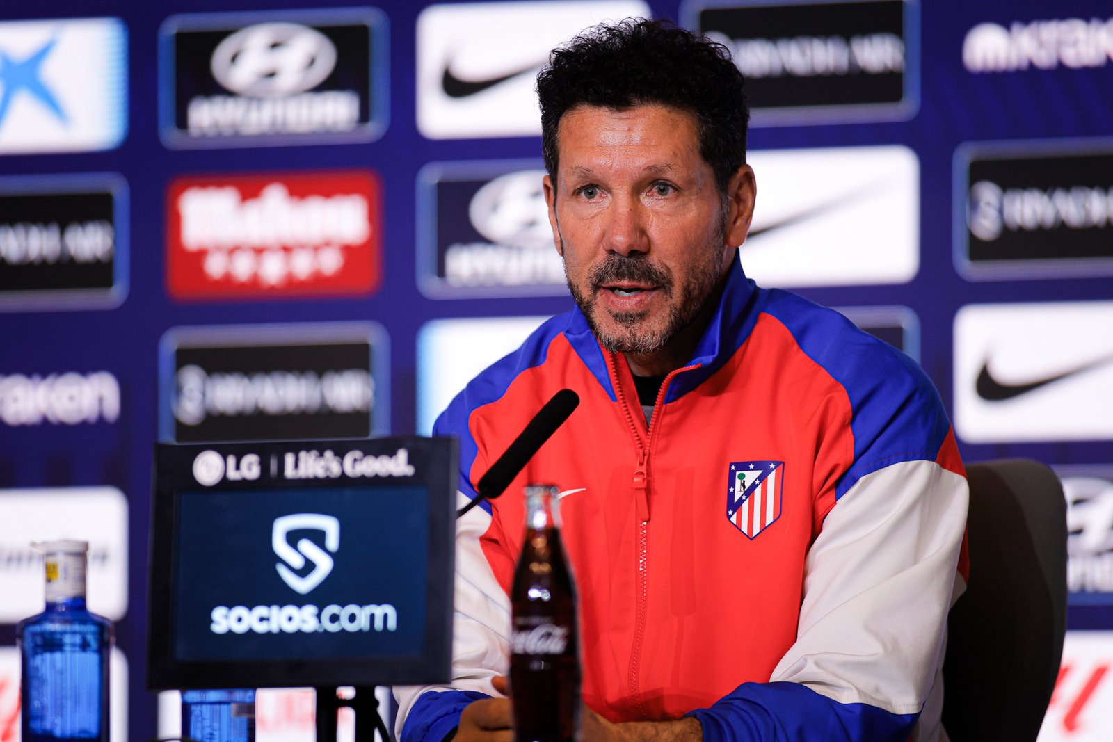 Diego Pablo Simeone en rueda de prensa