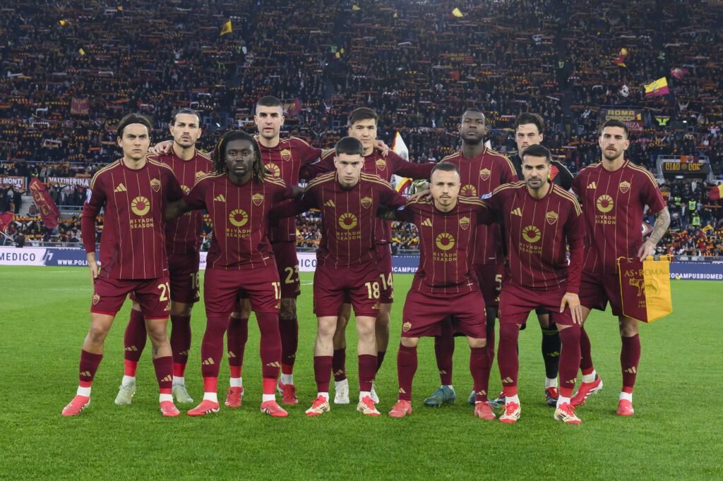 La foto de la Roma antes del encuentro ante el Como