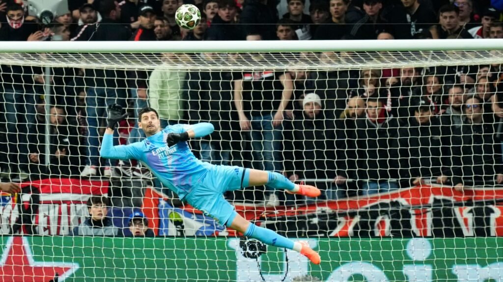 Courtois en un partido de Champions / Vía: UEFA