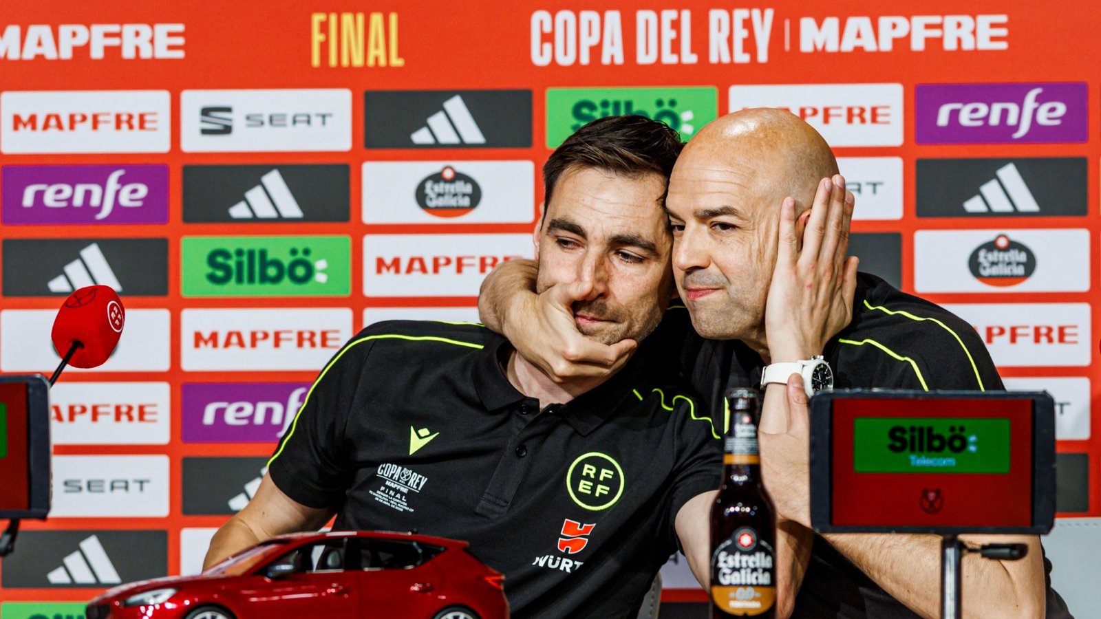De Burgos Bengoetxea y González Fuertes en rueda de prensa previa final de Copa del Rey / Via: RFEF