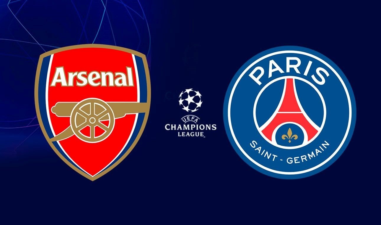 Fotomontaje del partido Arsenal vs PSG