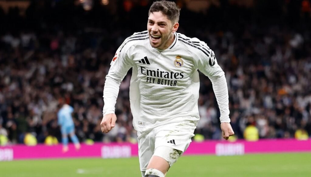 Fede Valverde después del gol