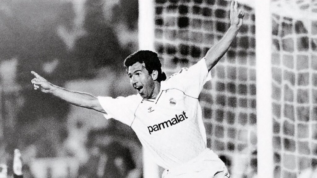 Juanito celebrando un gol / Vía X: @realmadrid