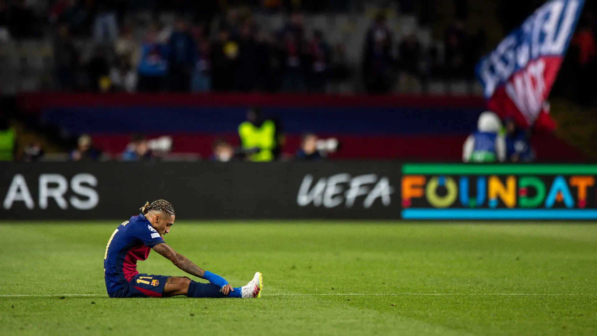 Raphinha en el partido ante el Inter: Via: FcBarcelona.es