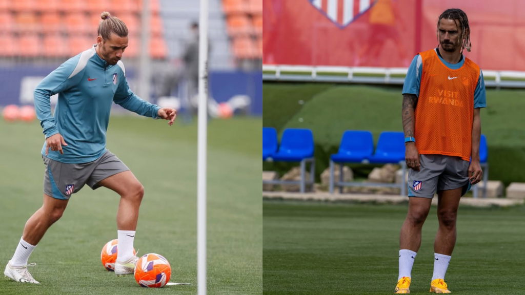 Antoine Griezmann entrenando
