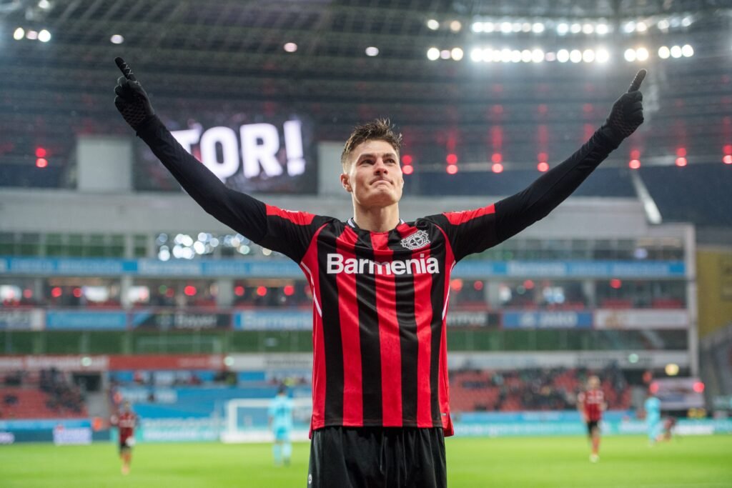 Patrik Schick con el Bayer Leverkusen
