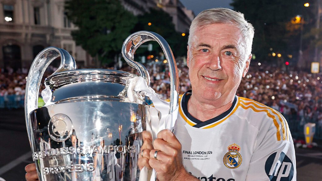 Ancelotti con la 14ª Champions del Real Madrid / Vía/@Realmadrid