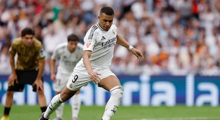 Kylian Mbappé en el último partido de liga / Vía: Real Madrid CF