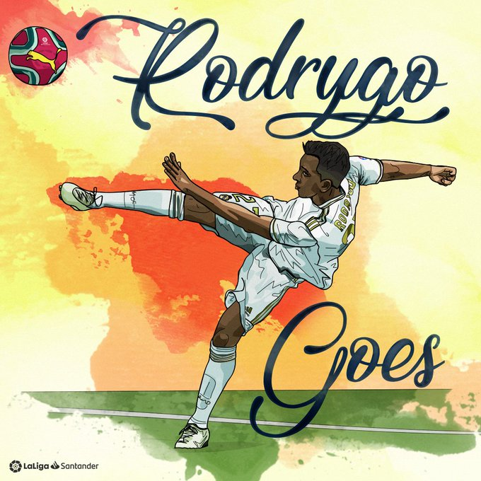 Caricatura Rodrygo Goes