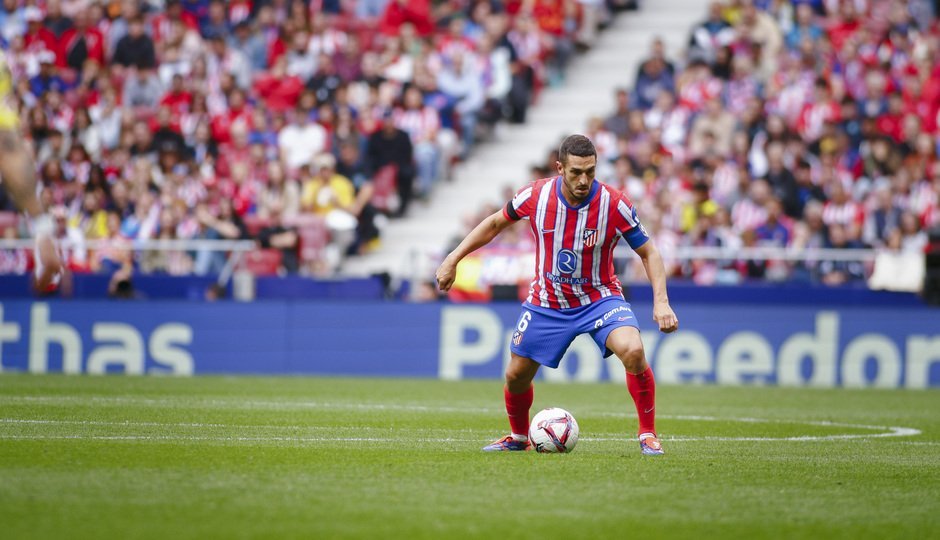 Koke jugando en el Metropolitano en un partido de Liga.