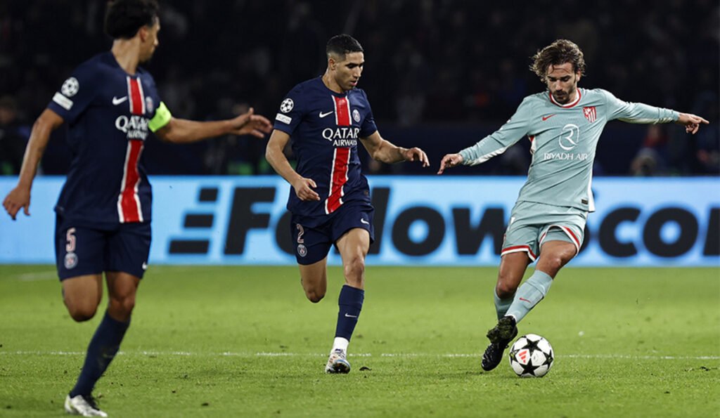 Atletico de Madrid vs PSG. Fuente: Atlético de Madrid