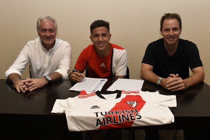 enzo fernandez con el river plate / Vía @RiverPlate