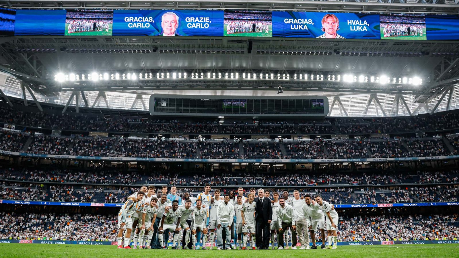 Despedida de Modric y Ancelotti / Vía @realmadrid