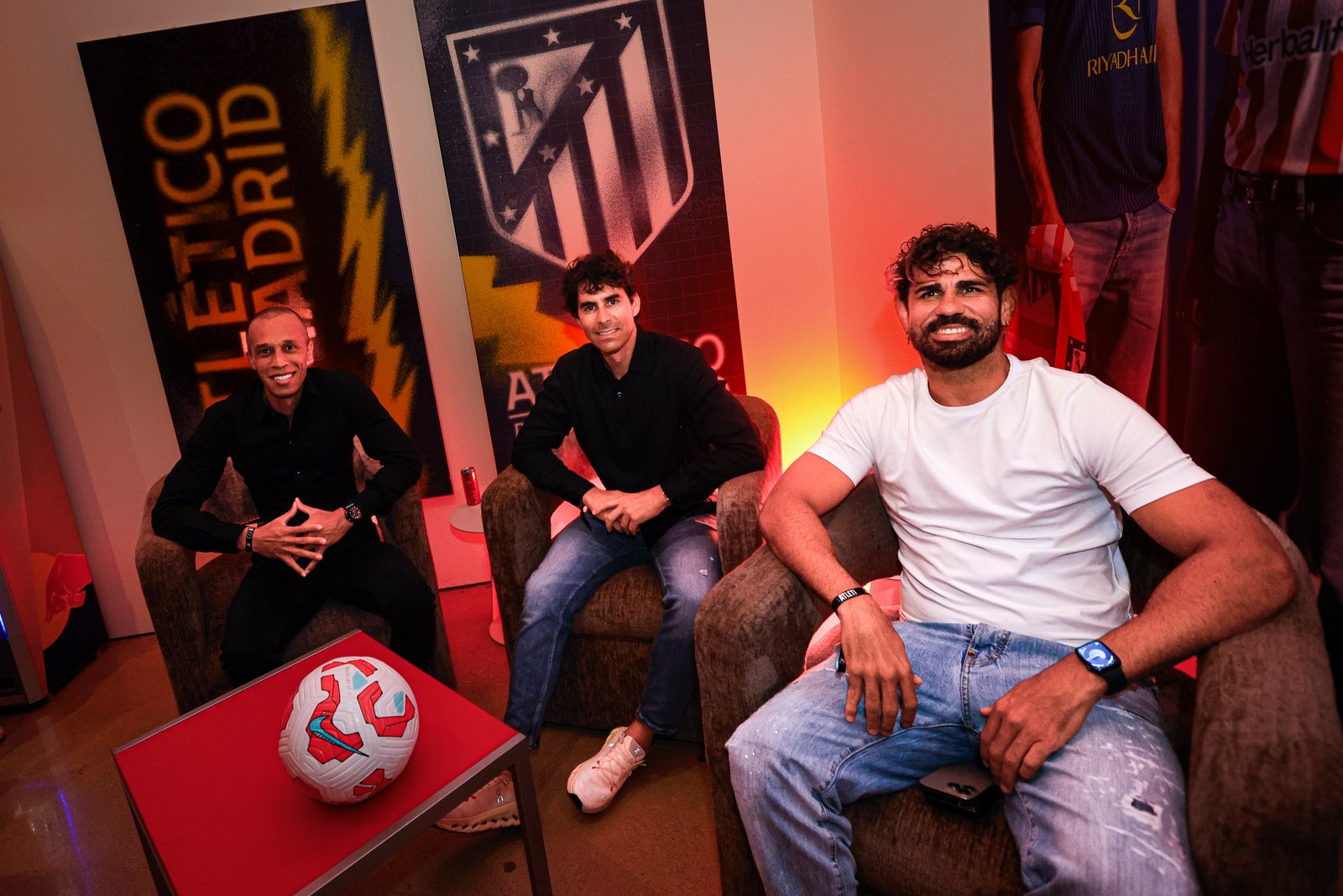 Diego Costa, Tiago Mendes y Joao Miranda