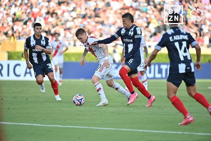 Mastantuono vs Monterrey / Vía @RiverPlate