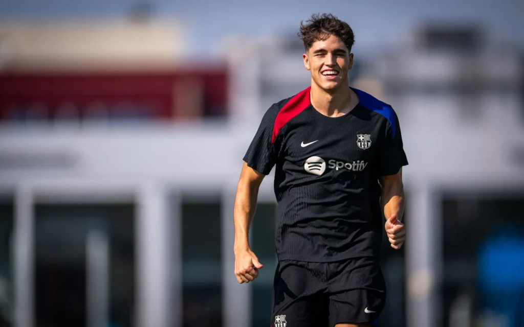 Cubarsí entrenando. Fuente: Fc Barcelona