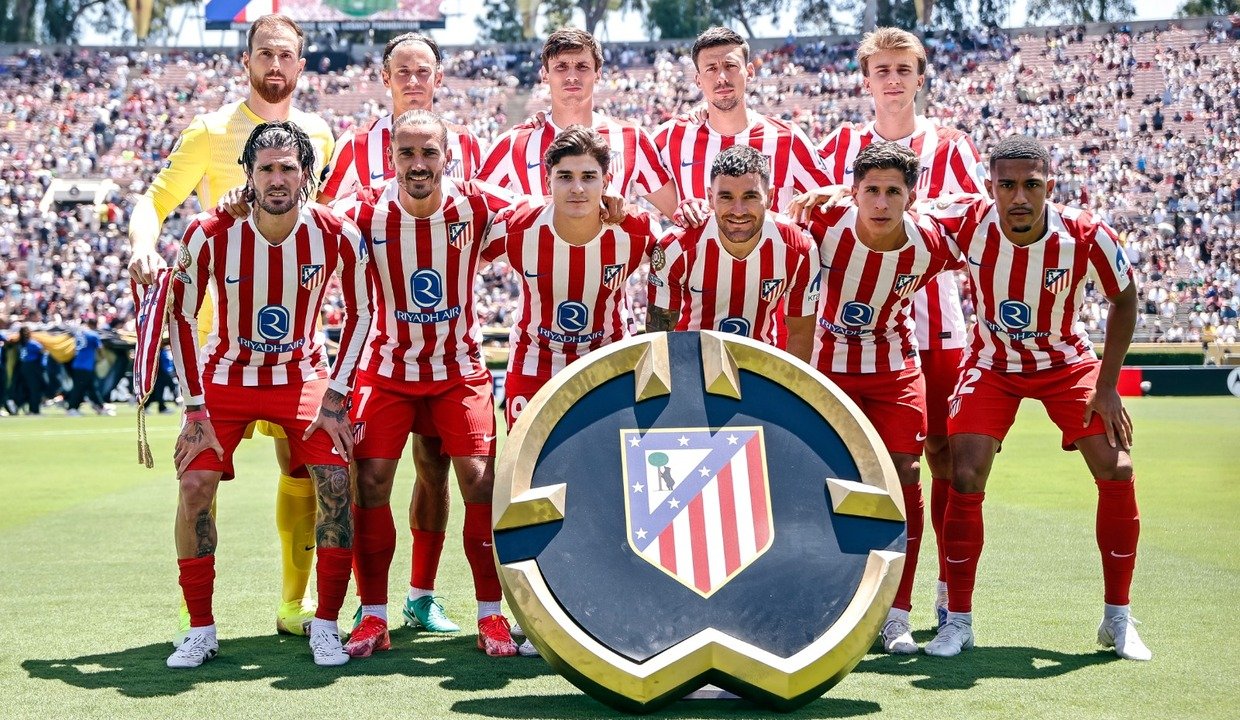 ATM antes del partido contra el PSG. Fuente: Atlético de Madrid