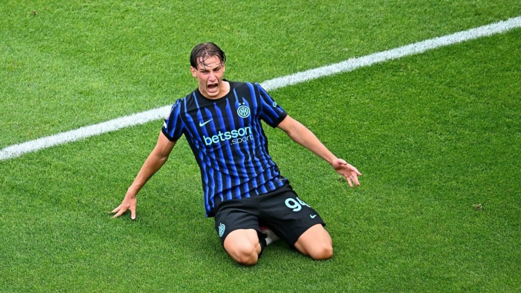 Pio Esposito celebrando su gol ante River Plate / Vía X: @Inter