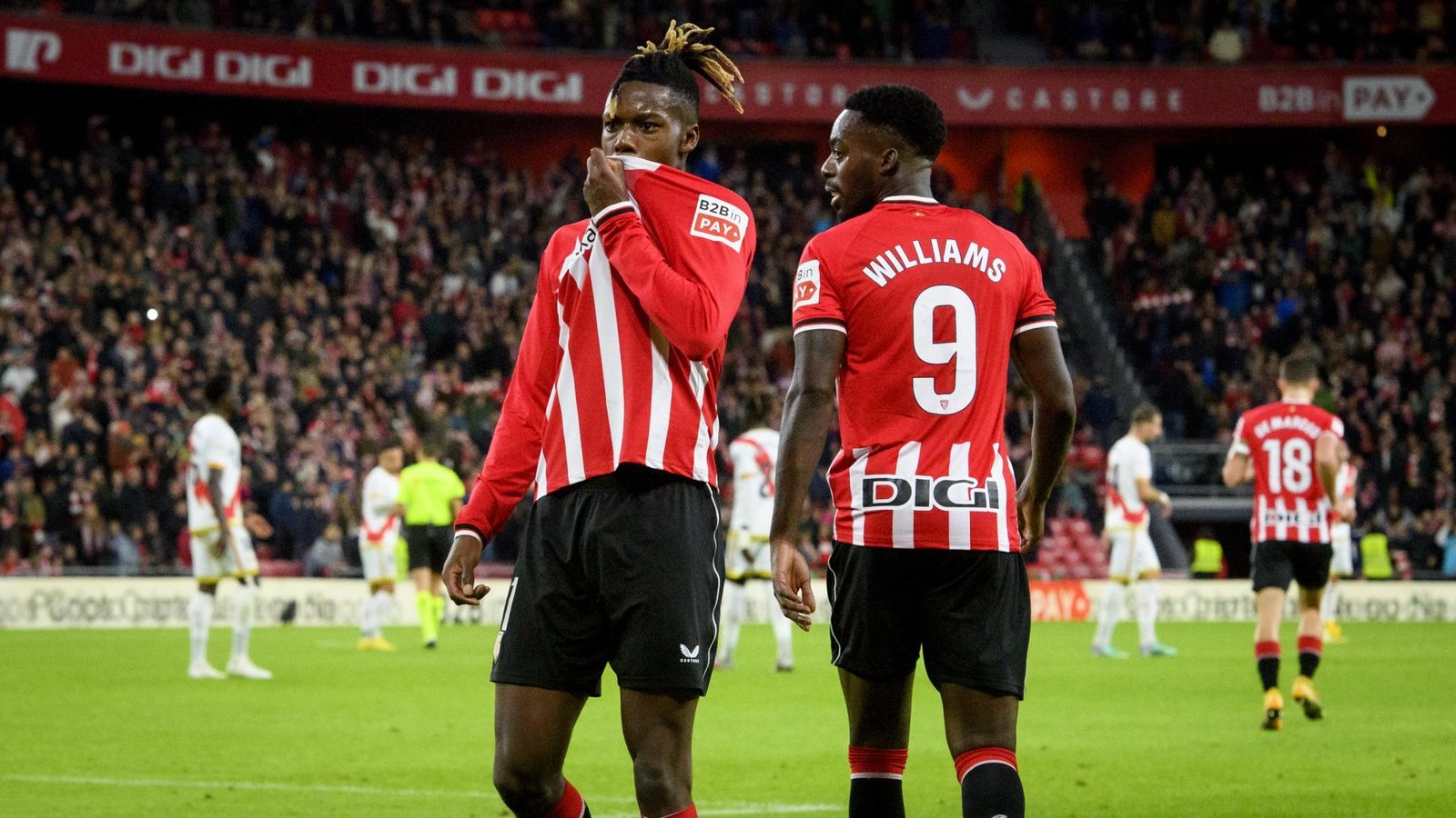 Nico Williams con el Athletic Club de Bilbao. Fuente: Athletic Club