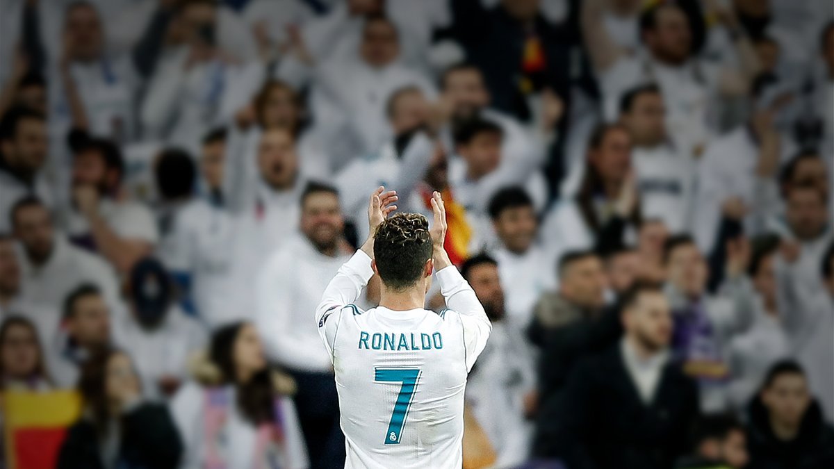 Cristiano Ronaldo en el Santiago Bernabéu