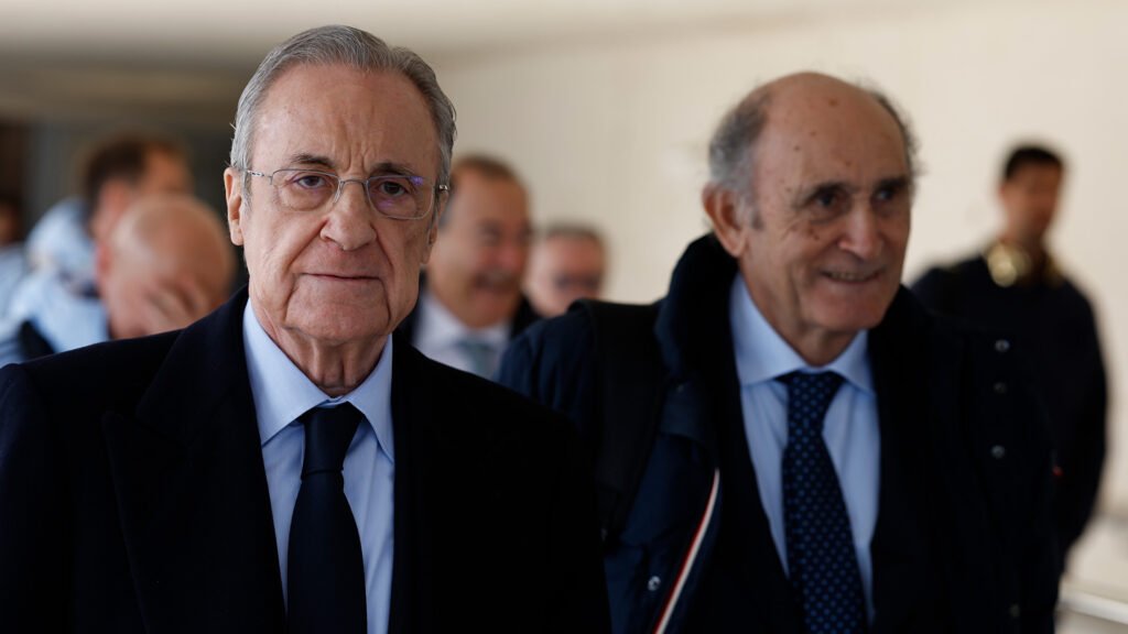 Florentino Pérez y José Martínez Sánchez "Pirri"