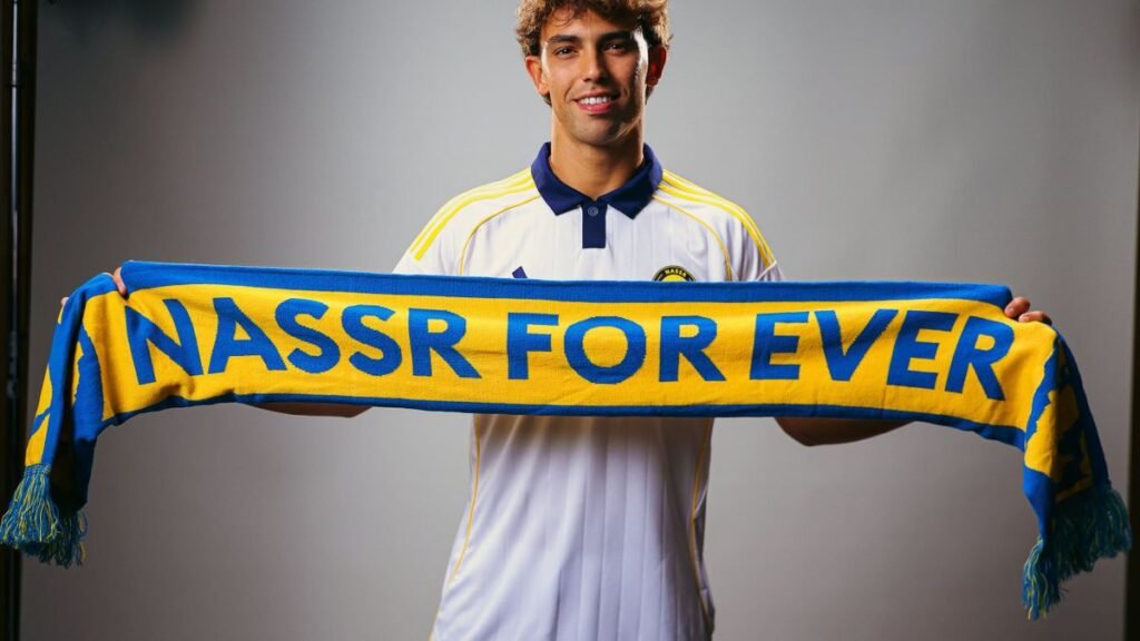 Joao Felix firmando con el Al Nassr. Fuente: Al Nassr