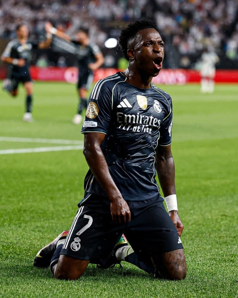Vinicius celebrando un gol / Vía X: @RealMadrid