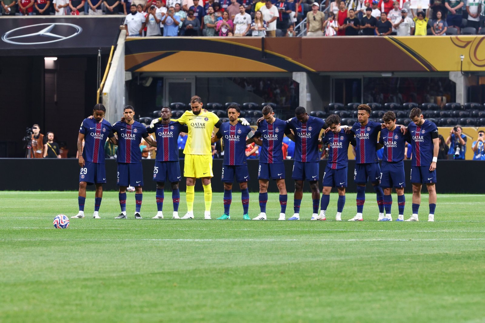 El PSG durante un partido / Vía X: @PSG_inside