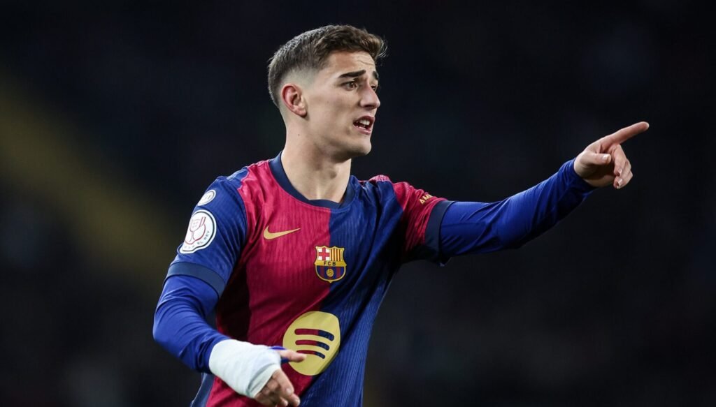 Gavi con la camiseta del Barcelona