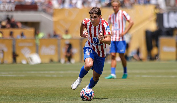 Julián Álvarez en un entrenamiento. Fuente: Atlético de Madrid