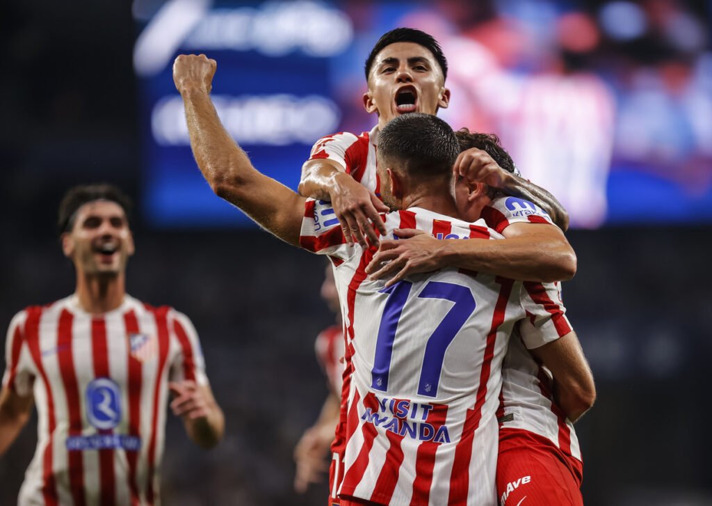 Atlético de Madrid en su último partido. Fuente: Atlético de Madrid
