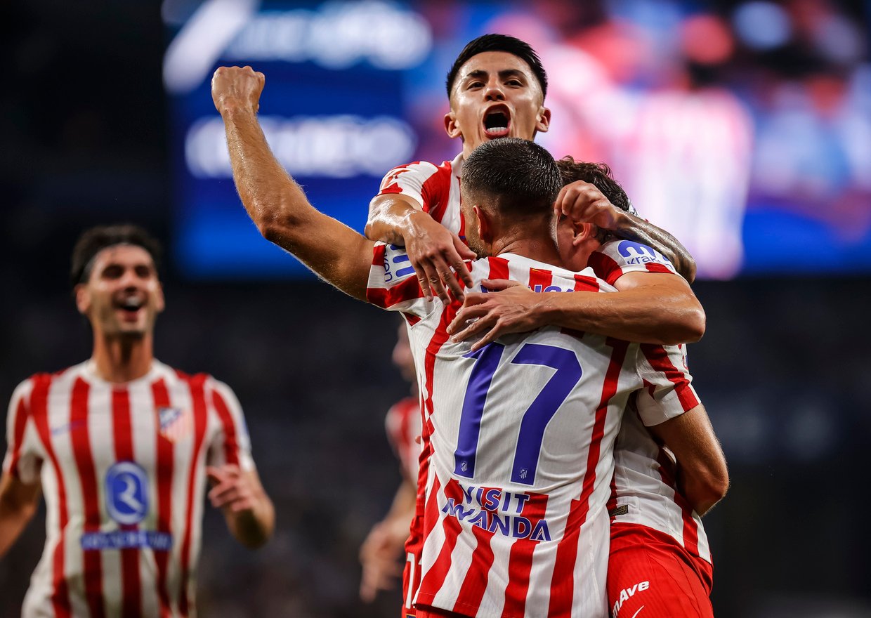 Atlético de Madrid en su último partido. Fuente: Atlético de Madrid