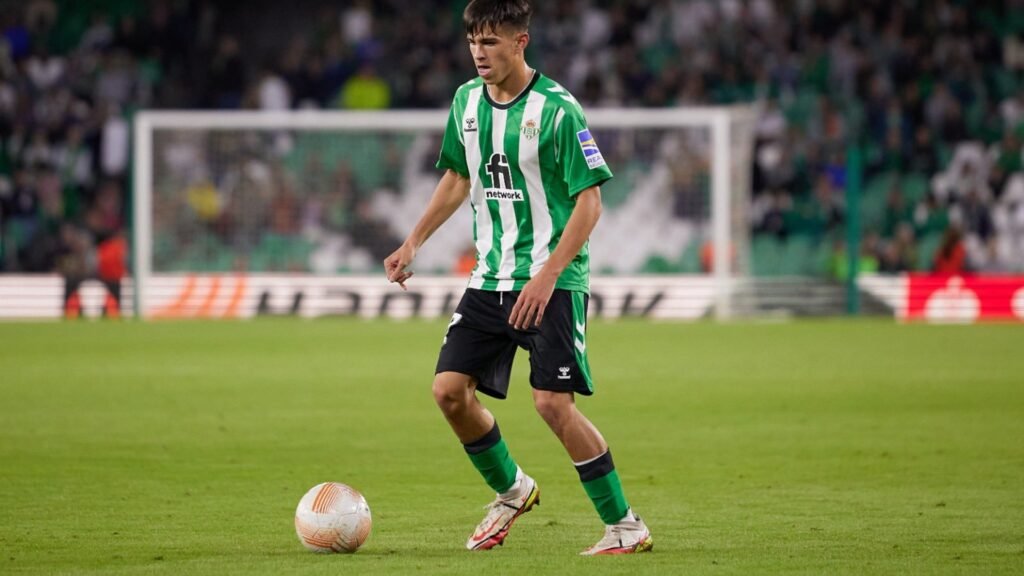 Dani Pérez, en un partido de competición europea.