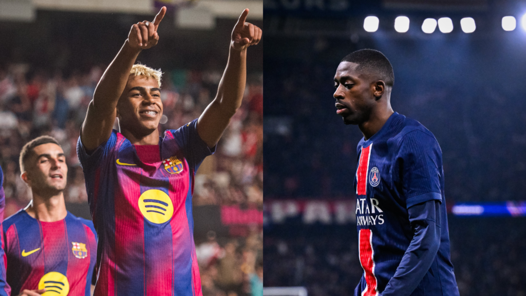 Lamine Yamal y Ousmane Dembélé