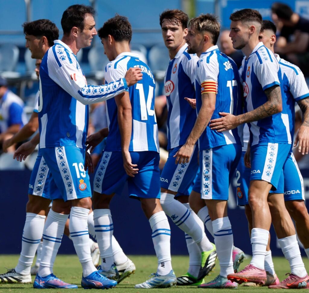 Celebración de gol del RCD Espanyol