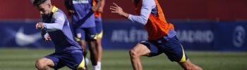 El Atlético entrena en Majadahonda