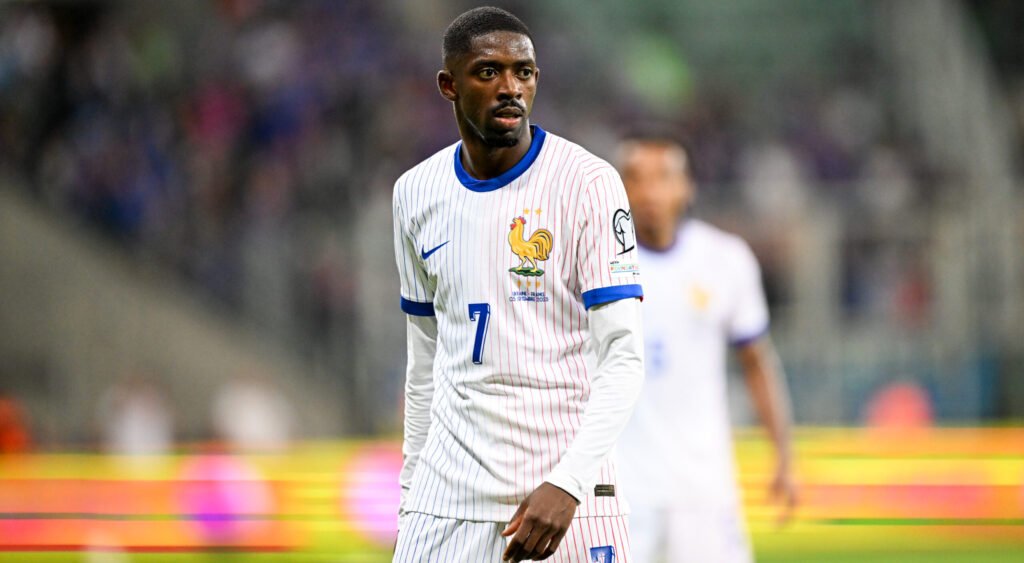 Dembele jugando con Fancia