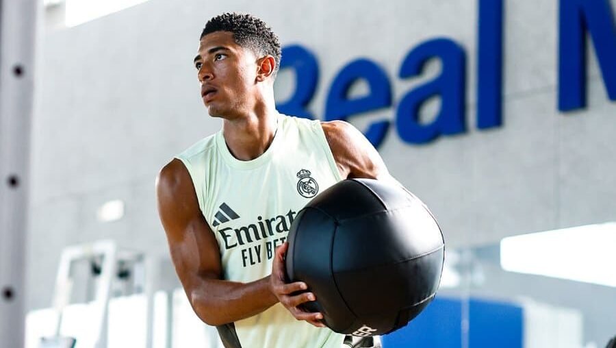 Bellingham entrenando / Vía X: @RealMadrid