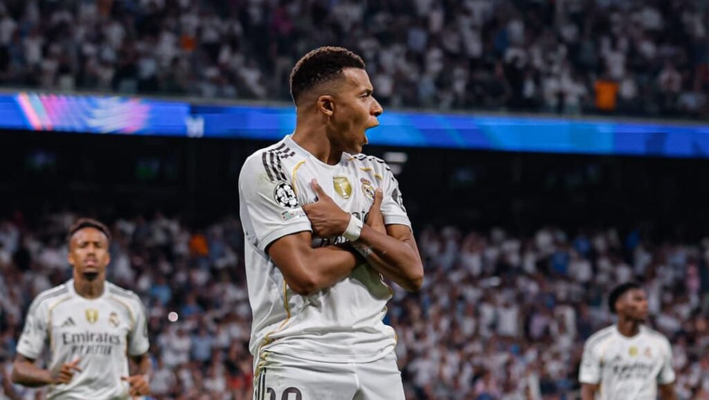 Mbappé celebrando un gol / Vía X: @RealMadrid