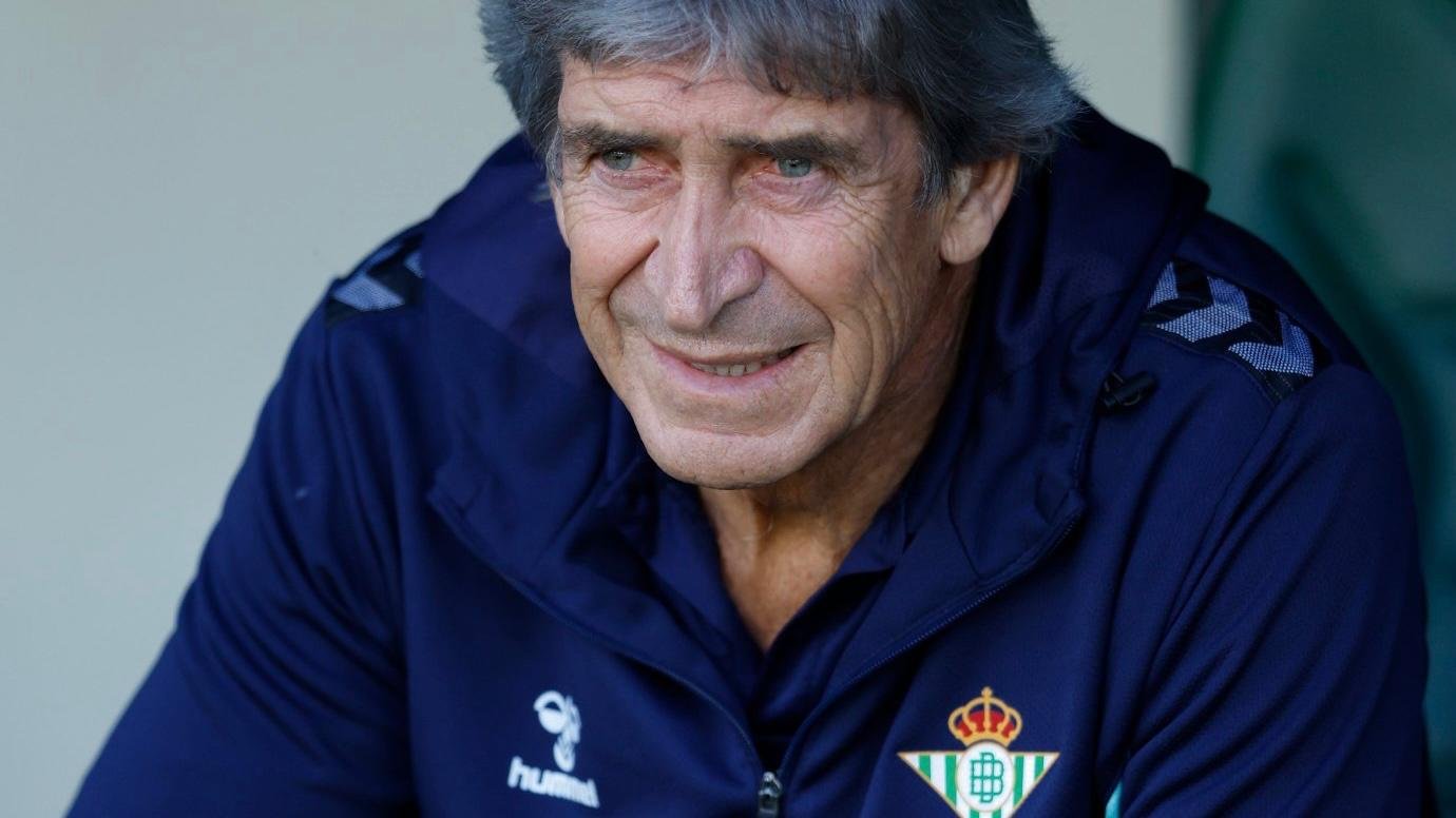 Pellegrini, en un partido con el Betis.