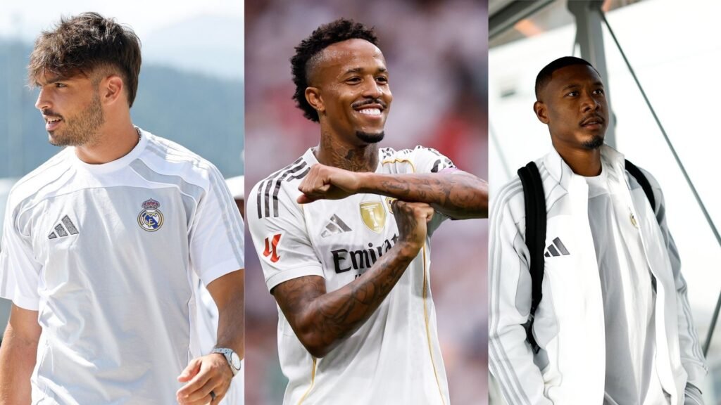 Asencio, Militao y Alaba / Vía X: @RealMadrid
