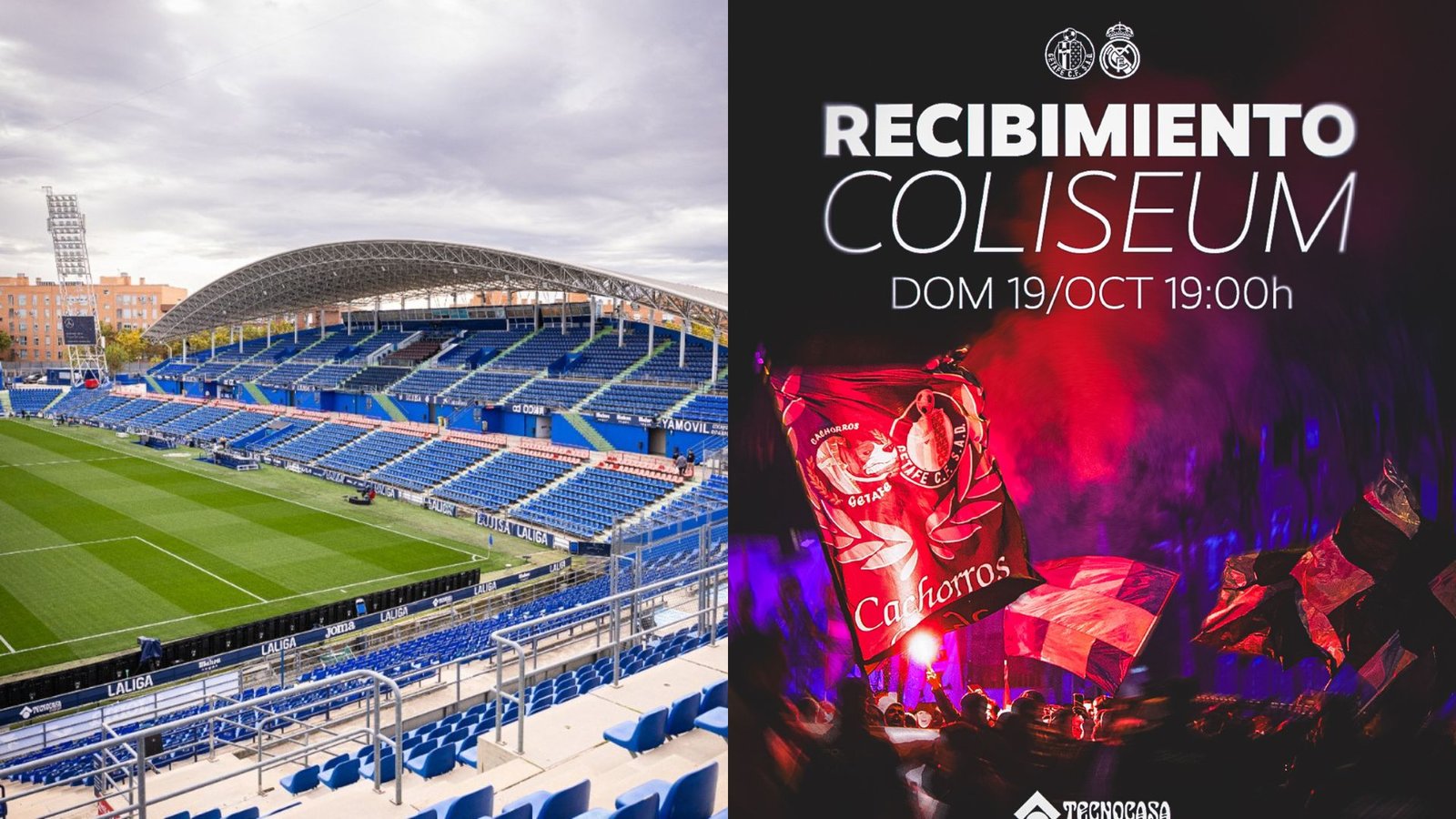 Coliseum Getafe - Real Madrid / Vía X/@GetafeCF