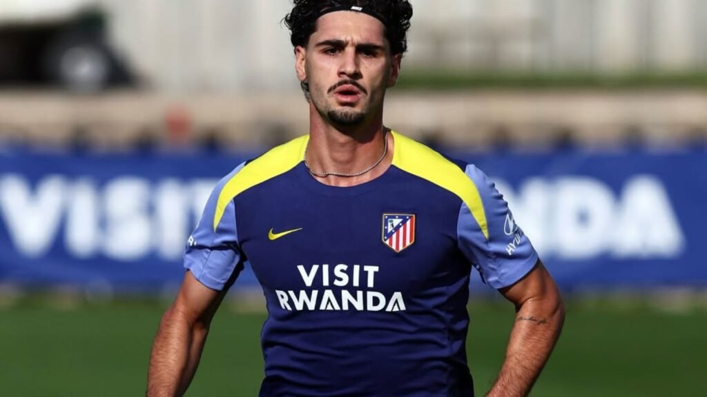 Johnny Cardoso durnte un entrenamiento con el Atlético de Madrid antes de su nueva lesión en el tobillo izquierdo.